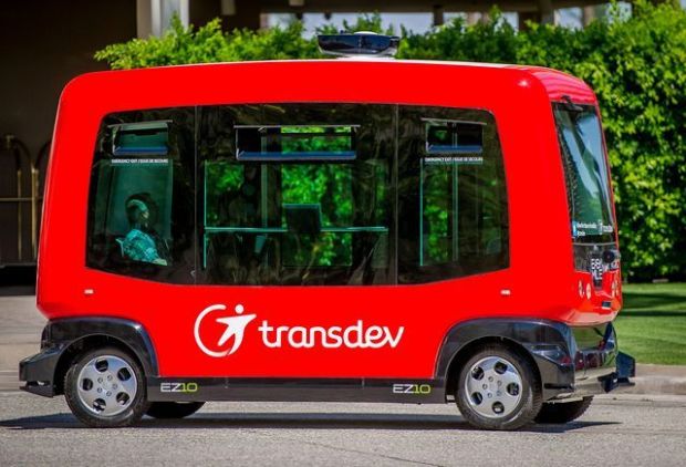 Transdev driverless airport shuttle